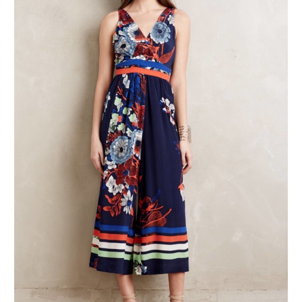 Plenty by Tracy Reese Mykonos blue jumpsuit